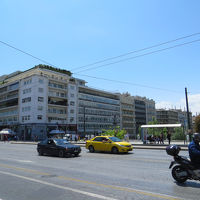 ホテル前の広場