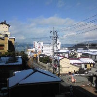 部屋の窓からの景色