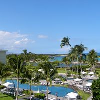 プールビュー、5階のラナイから。