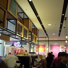 メニューは英語表記でした