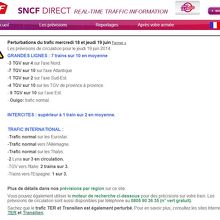 SNCF DIRECT　運行状況　（2014.6）
