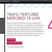 SNCF.com　ホームページ　注意!　（2014.6）