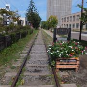 線路の上ってなんかわくわく。