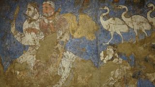 フレスコ壁画がすばらしい