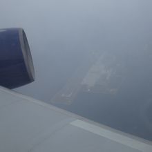 セントレア離陸後上空を300度くらい旋回します。