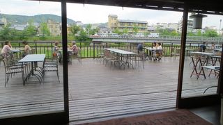 5月の川床ランチ。