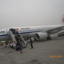 ムンバイ→成都→上海便　エアバス320