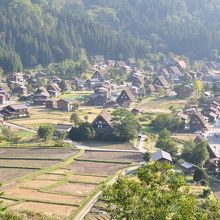 萩町城跡から見た白川郷