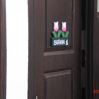 スパの個室にドア