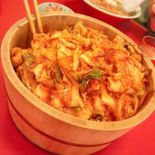 食べ放題のキムチ