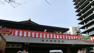 節分祭は賑わいます。