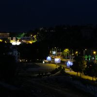 夜には旧市街が、ライトアップされました。