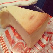 ボリュームのあるチーズケーキ