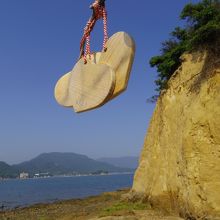 ハート型の絵馬