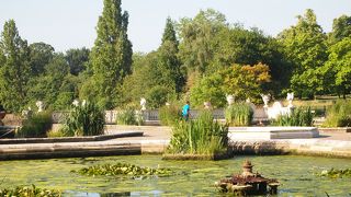 ケンジントンパレスのある広大な公園