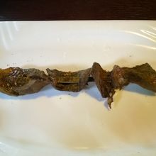 羊の心臓の串焼き