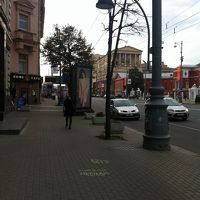 ホテルの前のツベルスカヤ通り