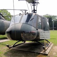 陸上自衛隊善通寺駐屯地資料館の自衛隊ヘリコプター