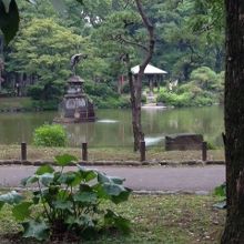 日本庭園の中にあります