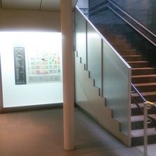 地上へ上がる階段