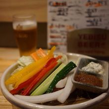 野菜スティック食べ放題☆