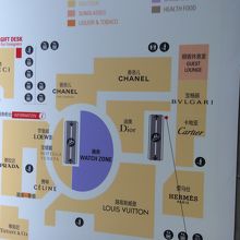 中国語でのフロア案内