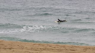 小雨に煙る地中海でしたが、街中から手軽に行くことが、出来ますよ
