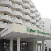 ホテル前のロータリーから