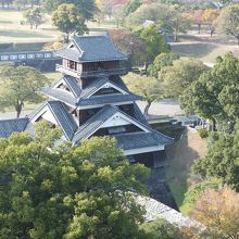 大天守閣から見た宇土櫓