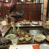 食事処にて、夕食の一部