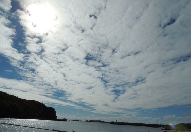 夜は、星が美しく輝いていました