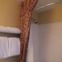 シャワーは残念ながら固定式。お湯の水圧も高くしっかり出ます。