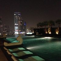 プールサイド。夜景が綺麗でした！