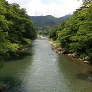 吊り橋なので少し揺れます、眺めは最高です