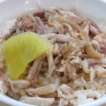 七面鳥肉の鶏肉飯