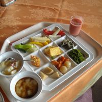 一の坊での朝食