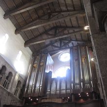 天井が木造です