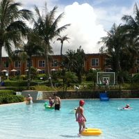 プールが気持ちいいです