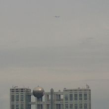 飛行機みえますか？(天気の悪い日)