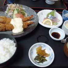 海老プリプリ(刺身付き)