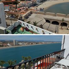 Casa Vicentの上階テラス席からの眺め。絶景です。