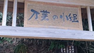 景色もいい遊歩道です