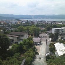 山門前からの景観