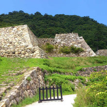 鳥取城址入口。