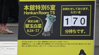 特別展の時は大行列覚悟の上で