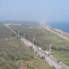 展望台の上から