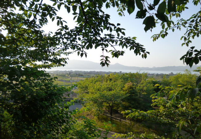 大根島を見下ろすスポット