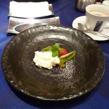 デザート（パンナコッタ）＆コーヒー