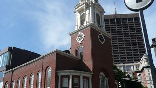 ボストンコモンに隣接する古い教会