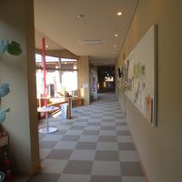 温泉浴場への通路